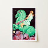 Night of the Amazons - Ludwig Hohlwein Art Print / Canvas Hohlwein’s, Munich Englischer Garten, Pageant, Signature Gouache Flat-color,