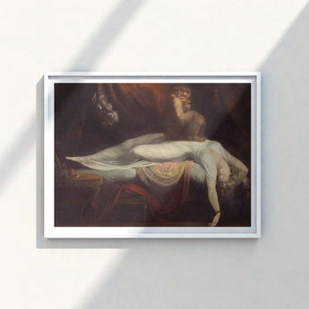 Framed Reproduction Classical Painting Figure White Red Drapery Johann Heinrich Fussli, Blind Ecstasy, Scarlet Fold