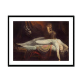 The Nightmare - Johann Heinrich Fussli Art Print, Framed Artwork Woman Demonic Figure