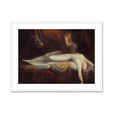 The Nightmare - Johann Heinrich Fussli Art Print, Framed Print Painting Woman Demonic Incubus Ghostly Horse