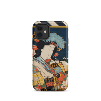 Noble Woman - Custodia per iPhone Ukiyo-e di Toyohara Kunichika, 12 Mini / Opaca, Custodie per telefoni cellulari, Toby Leon