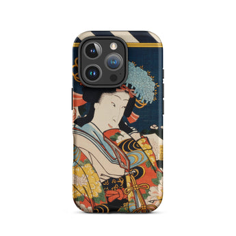 Noble Woman - Custodia per iPhone Ukiyo-e di Toyohara Kunichika, 16 Pro / Opaca, Custodie per telefoni cellulari, Toby Leon