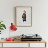 Nobleman - Qing Dynasty Art Print / Canvas Framed Illustration Traditional Chinese Official Figure Ceremonial Robes Ming Officialdom,
