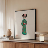 Noblewoman - Manchu modekunstprint / Canvas, posters, prints & visuele kunstwerken, Toby Leon