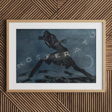 Nosferatu - Tirage d’art de l’affiche du film par Albin Grau / Toile, 30x20’’ / 76x51cm / Cadre naturel / Passe-partout, Posters Prints & Visual Artwork, Toby