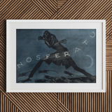 Nosferatu - Tirage d’art de l’affiche du film par Albin Grau / Toile, 30x20’’ / 76x51cm / Cadre blanc / Passe-partout, Posters Prints & Visual Artwork, Toby