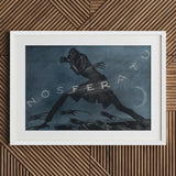 Nosferatu - Albin Grau Film Poster Art Print / Canvas Dark Figure Moonlit Background, Prints
