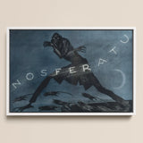 Nosferatu - Albin Grau Film Poster Art Print / Canvas Framed Artwork Dark Stylized Figure Nosferatu Moody Blue-gray Albin Grau, Poster Art