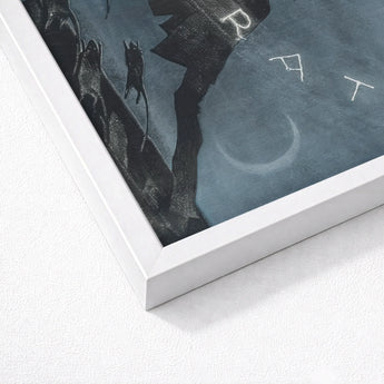 Nosferatu - Albin Grau Film Poster Art Print / Canvas White Framed Dark Moody Illustration Rats, Prints