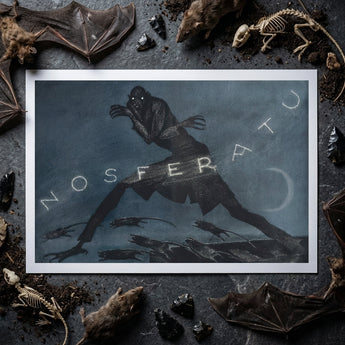 Nosferatu - Tirage d’art de l’affiche du film par Albin Grau / Toile, 17x12’’ / A3 / Sans cadre / Bordure blanche, Posters Prints & Visual Artwork, Toby Leon