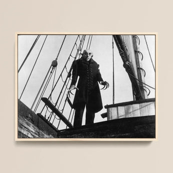 Nosferatu: a Symphony of Horror Art Print / Canvas Black-and-white Framed Photograph Classic Dracula Character 1931 Film Nosferatu Steps,