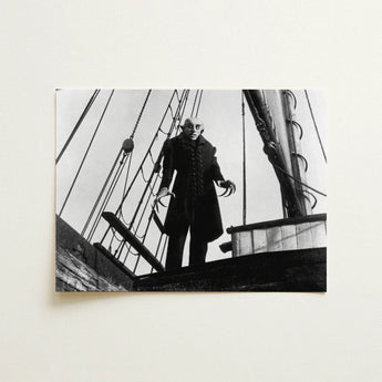 Nosferatu: a Symphony of Horror Art Print / Canvas Black-and-white Photographic Classic Character Dracula Ship’s Nosferatu Steps, Coat