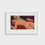 Nu Couche - Amedeo Modigliani Art Print / Canvas Modigliani’s Couché, Day Paris Police, Marched, Berthe Weill’s Gallery, Bobbed Hair Black,