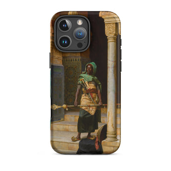 The Nubian Guard - Ludwig Deutsch Iphone-hoesje, 16 Pro Max / Mat, Mobiele telefoonhoesjes, Toby Leon