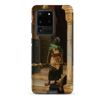 The Nubian Guard - Ludwig Deutsch Phone Case Samsung Galaxy S20 Ultra / Matte Phone Case Detailed Classical Painting Figure Ornate Green