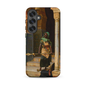 The Nubian Guard - Ludwig Deutsch Phone Case Samsung Galaxy S25 Plus / Matte Phone Case Detailed Painting Figure Ornate Gold-embroidered