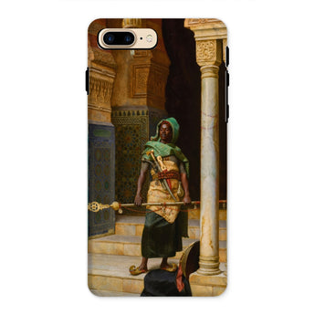The Nubian Guard - Ludwig Deutsch Phone Case Iphone 8 Plus / Matte Phone Case Classical Painting Figure Ornate Middle Eastern Nubian Guard,