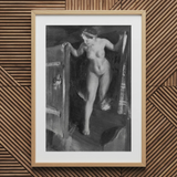 Nude Girl in Doorway - Anders Zorn Art Print / Canvas, Anders Zorn, Anders Zorn Paints, Hometown’s Bathing Ritual, Dalecarlian Bather