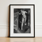 Nude Girl in Doorway - Anders Zorn Art Print / Canvas, Anders Zorn, Anders Zorn Paints, Hometown’s Bathing Ritual, Dalecarlian Bather