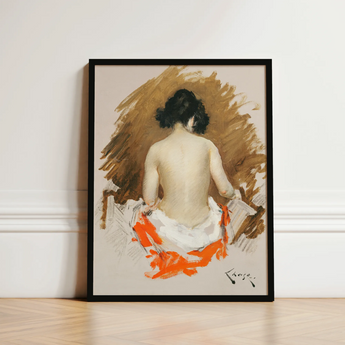 Nude Japanese Woman - William Merritt Chase Art Print / Canvas Black-framed Stylized Painting Bold, Chase’s Exploration, Prints