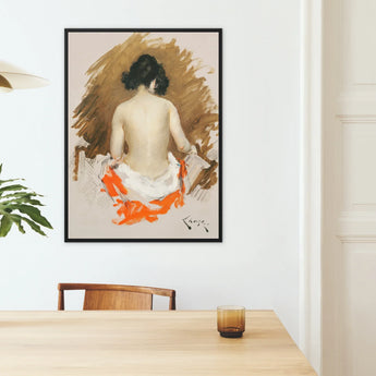 Nude Japanese Woman - William Merritt Chase Art Print / Canvas, William Merritt Chase, Chase’s Bold Exploration, Nude Japanese Woman