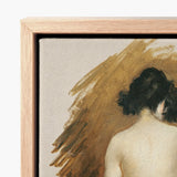 Nude Japanese Woman - William Merritt Chase Art Print / Canvas Framed Painterly Depiction Angel Dark Hair, Chase’s Bold Exploration, Prints