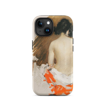 Custodia per iPhone Nude Japanese Woman - William Merritt Chase, 15 / Opaco, Custodie per telefoni, Toby Leon