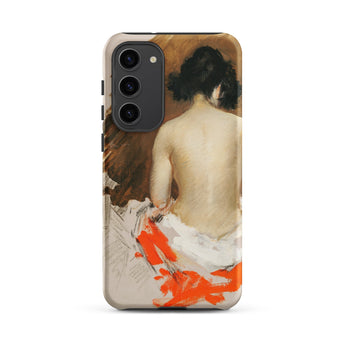 Nude Japanese Woman - William Merritt Chase Phone Case, Samsung Galaxy S23 Plus / Matte, Mobile Cases, Toby Leon