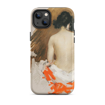 Nude Japanese Woman - William Merritt Chase Phone Case Iphone 14 Plus / Matte Phone Case Painting Woman’s William Merritt Chase, Chase’s