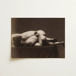 Nude Man from the Back - Hermann Heid Art Print / Canvas Sepia-toned Photographic Two Figures Intimate Intertwined Male, Heid’s Studio,