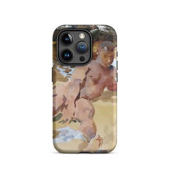 Nude Man on Beach - John Singer Sargent Phone Case, Iphone 15 Pro / Matte, Mobile Cases, Toby Leon