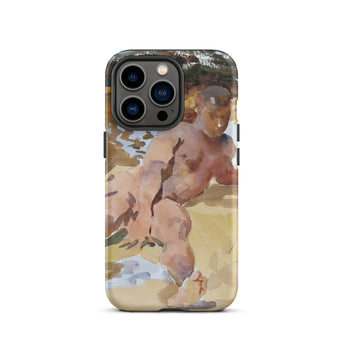 Nude Man on Beach - John Singer Sargent Phone Case Iphone 13 Pro / Matte Iphone Case Nude Male Figure John Singer,