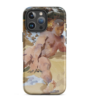 Iphone 16 Pro Max / Matte Nude Man on Beach - John Singer Sargent Phone Case