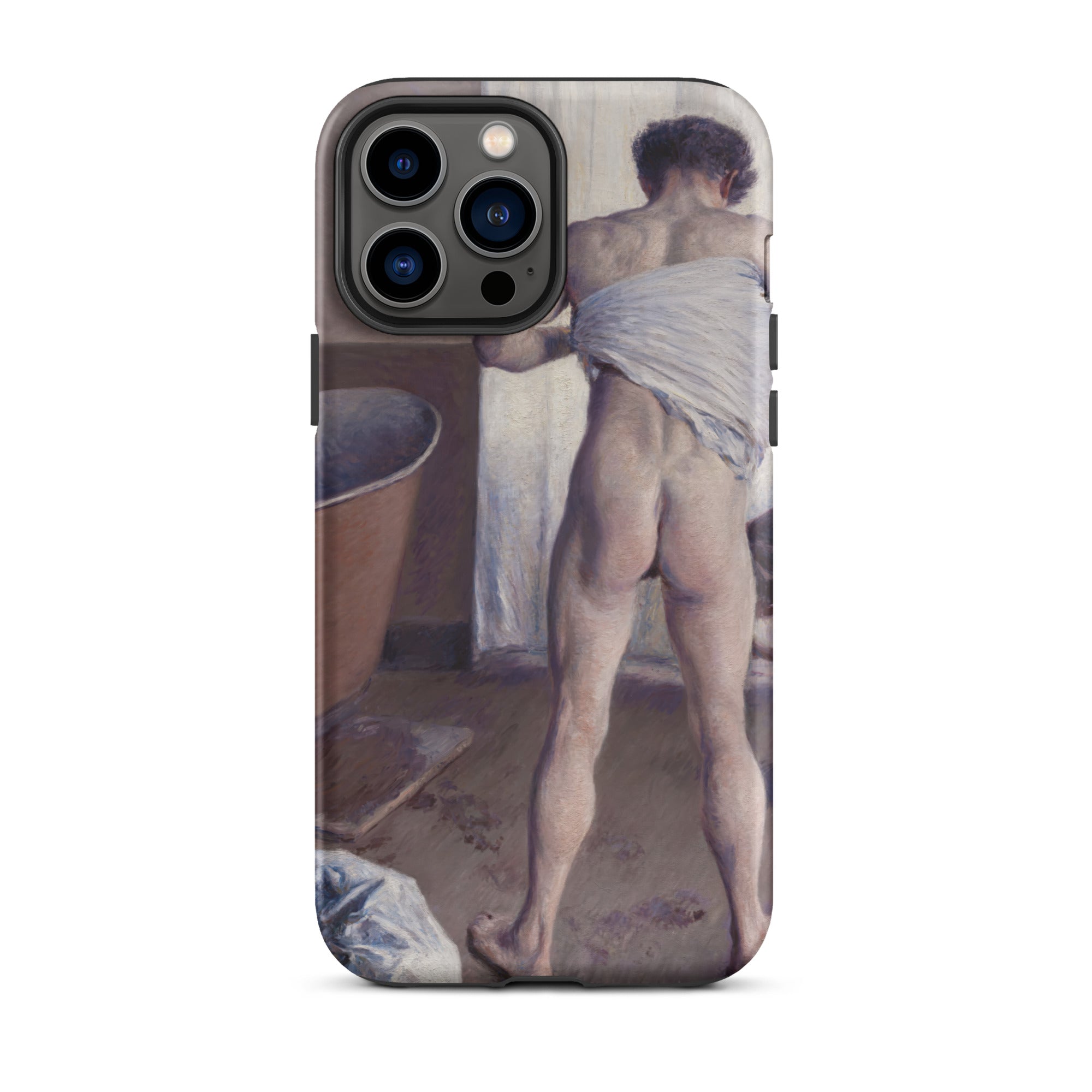 Nude Man at His Bath Gustave Caillebotte Iphone Case, 13 Pro Max / Matte, Phone Case Nude Male Figure