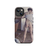 Uomo nudo al bagno - Custodia per iPhone di Gustave Caillebotte, 14 / Opaca, Custodie per telefoni cellulari, Toby Leon