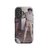 Uomo nudo al bagno - Custodia per iPhone di Gustave Caillebotte, 16 / Opaca, Custodie per telefoni cellulari, Toby Leon