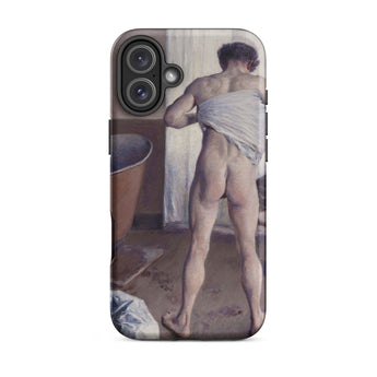 Uomo nudo al bagno - Custodia per iPhone di Gustave Caillebotte, 16 Plus / Opaca, Custodie per telefoni cellulari, Toby Leon