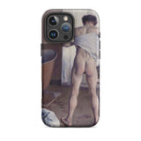 Nude Man at His Bath - Gustave Caillebotte Iphone Case, 16 Pro Max / Matte, Phone Case Nude Male Figure