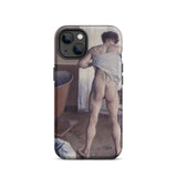 Nude Man at His Bath - Gustave Caillebotte Phone Case Iphone 13 / Matte Phone Case Nude Man Gustave Caillebotte’s Nude, Fleeting Scene, Wet