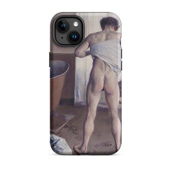 Nude Man at His Bath - Gustave Caillebotte Phone Case Iphone 15 Plus / Matte Artistic Phone Case Gustave Caillebotte’s Nude, Fleeting