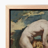 Nude Man Tying His Sandal - William Etty Art Print / Canvas Framed Classical Painting Figure Dramatic Etty’s, Gay, Prints