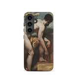 Nude Man Tying His Sandal - William Etty Phone Case, Samsung Galaxy S24 / Matte, Mobile Cases, Toby Leon