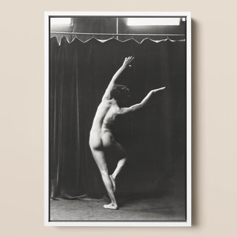Nude Photograph of Mr. Loucelli - Arnold Genthe Art Print / Canvas, 12x18’’ / 31x46cm / White Frame, Posters Prints & Visual Artwork, Toby
