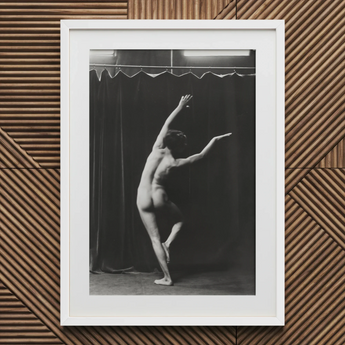 Nude Photograph of Mr. Loucelli - Arnold Genthe Art Print / Canvas, 20x30’’ / 51x76cm / White Frame / Matboard, Posters Prints & Visual