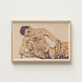 Framed Egon Schiele Nude Male Figure Earthy Tones Schiele’s, Self-portrait, Fine Art Print