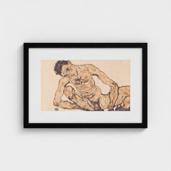 Nude Self Portrait - Egon Schiele Fine Art Print / Canvas Schiele’s, Self-portrait, Prints