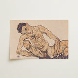 Nude Self Portrait - Egon Schiele Fine Art Print / Canvas, 18x12’’ / 46x31cm / Unframed / no Border, Posters Prints & Visual Artwork, Toby