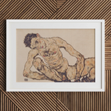 Nude Self Portrait - Egon Schiele Fine Art Print / Canvas, Egon Schiele’s Nude, Nude Self-portrait, Fine Art Print