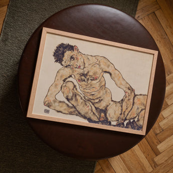 Autoportrait nu - Tirage d’art d’Egon Schiele / Toile, Posters Prints & Visual Artwork, Toby Leon