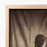 Nude Study - Jean Louis Marie Eugene Durieu Art Print / Canvas Minimalist Wooden-framed Sepia-toned Portrait Woman Dark, Captivating Prints